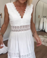 Lace V-Neck Cami Dress