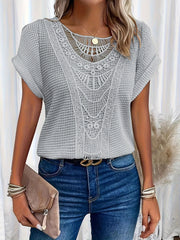 Chic Round Neck Elegant Top