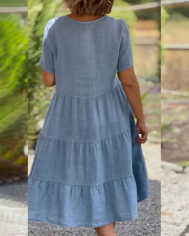 Casual Summer V-neck Dress