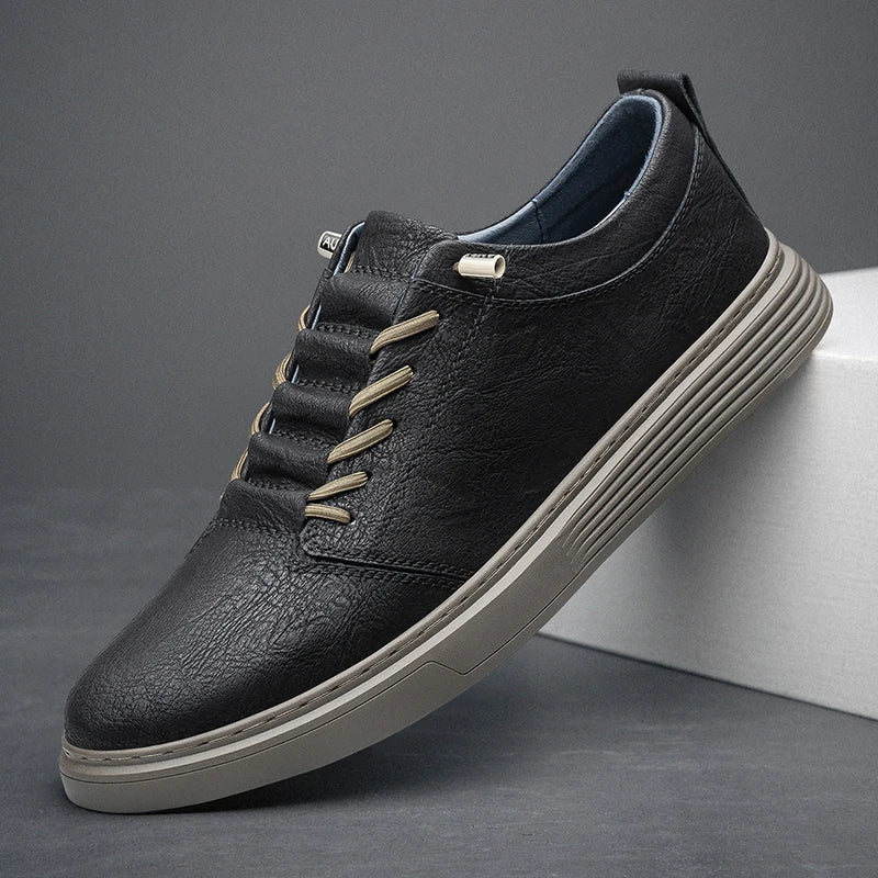 Oxfords - Genuine Leather Sneakers