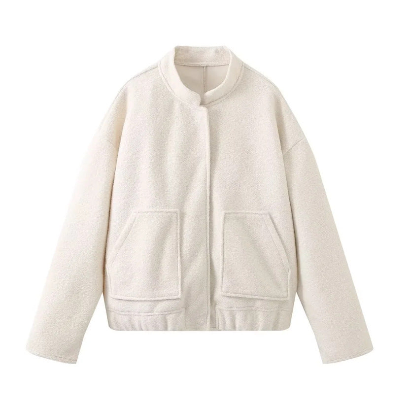 Women's Loose Bomber Jacket Coat