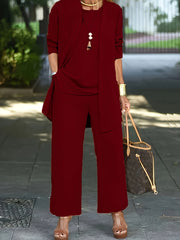 Stylish Chic Three Piece Set