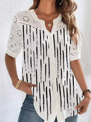 Embroidered Short Sleeve Shirt