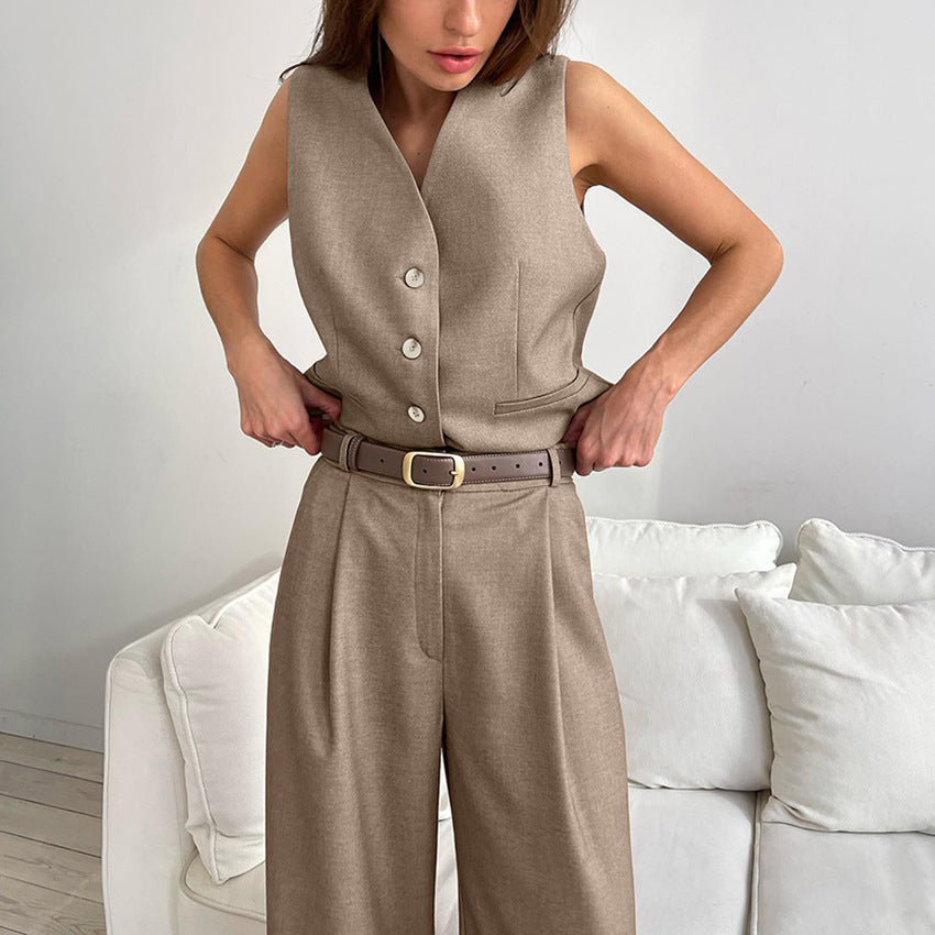 Summer New Vest Suit Pants Suit