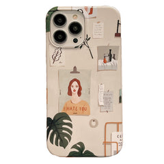 Artsy Aesthetic Girl iPhone Case
