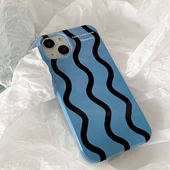 Blue Striped iPhone Case