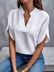 Relaxed V-Neck Blouse