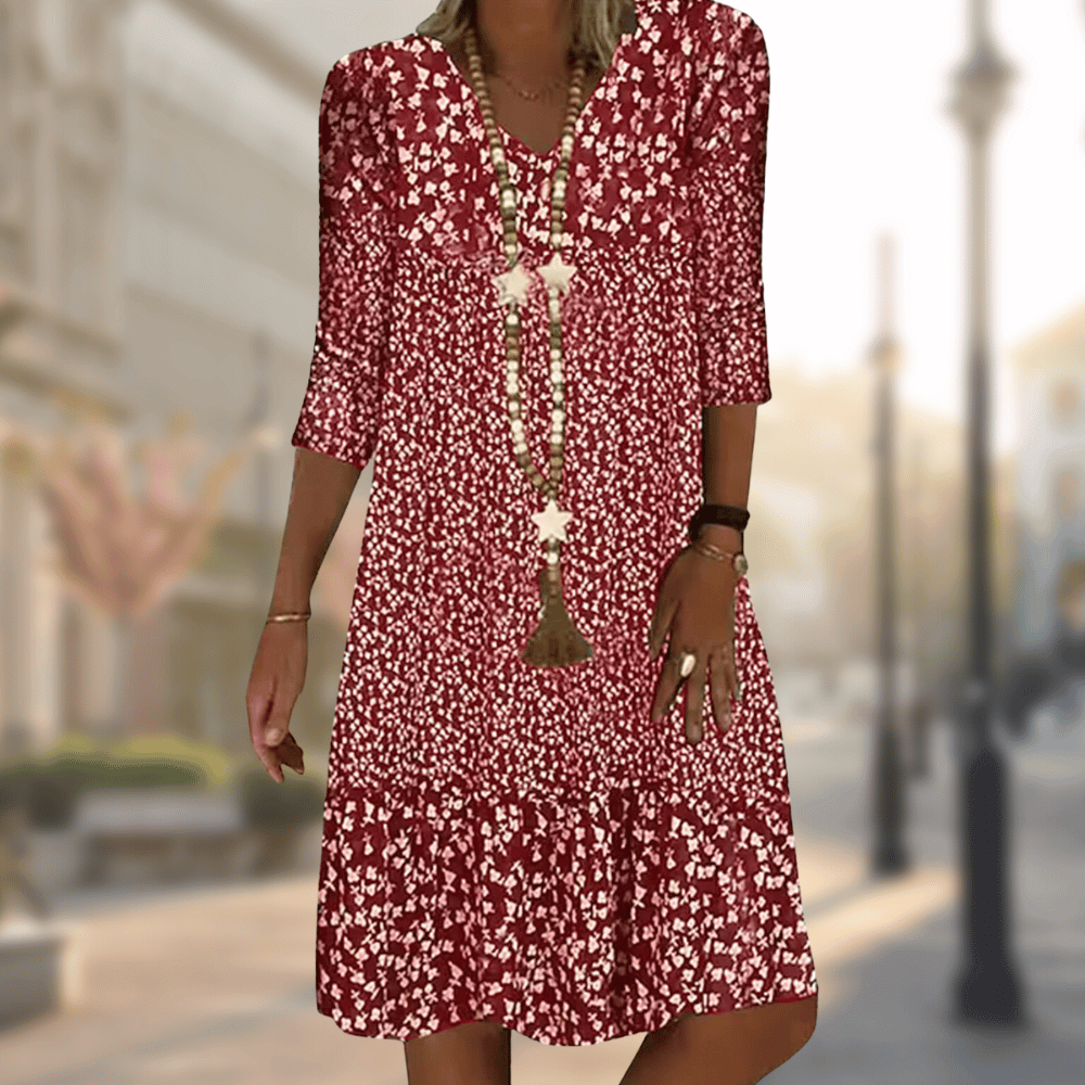 Floral Print Midi Dress