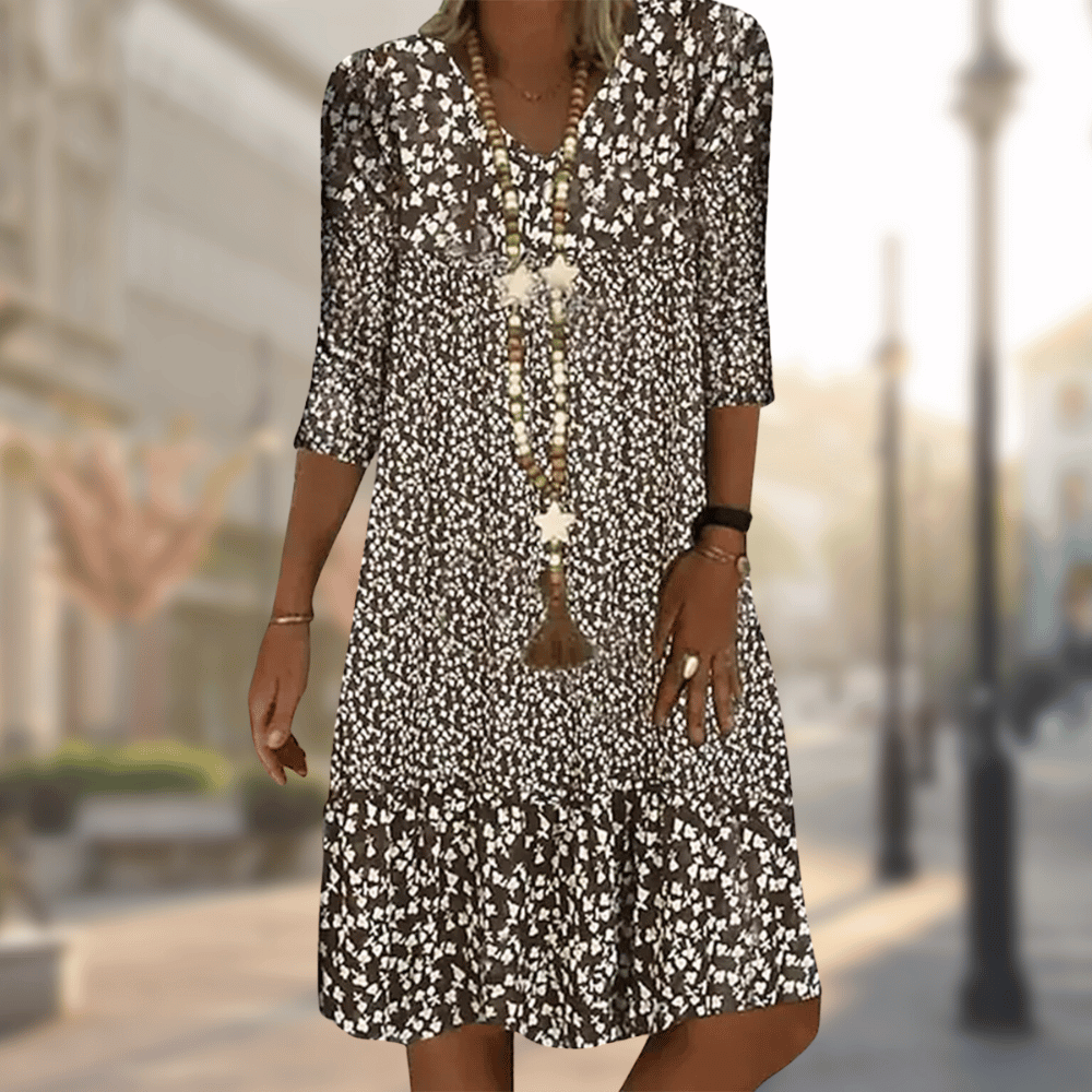 Floral Print Midi Dress