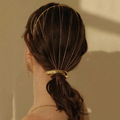 Gilded Knot Hair Cuffs