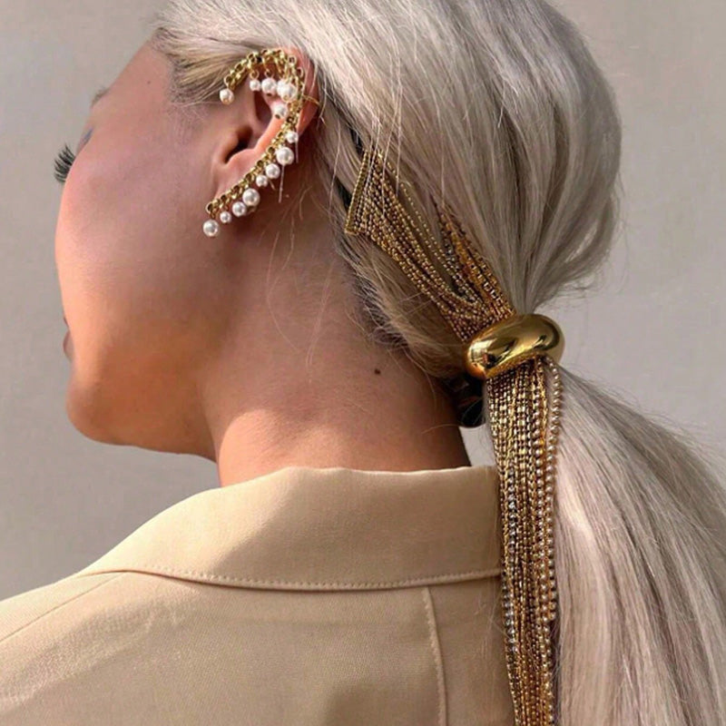 Gilded Knot Hair Cuffs