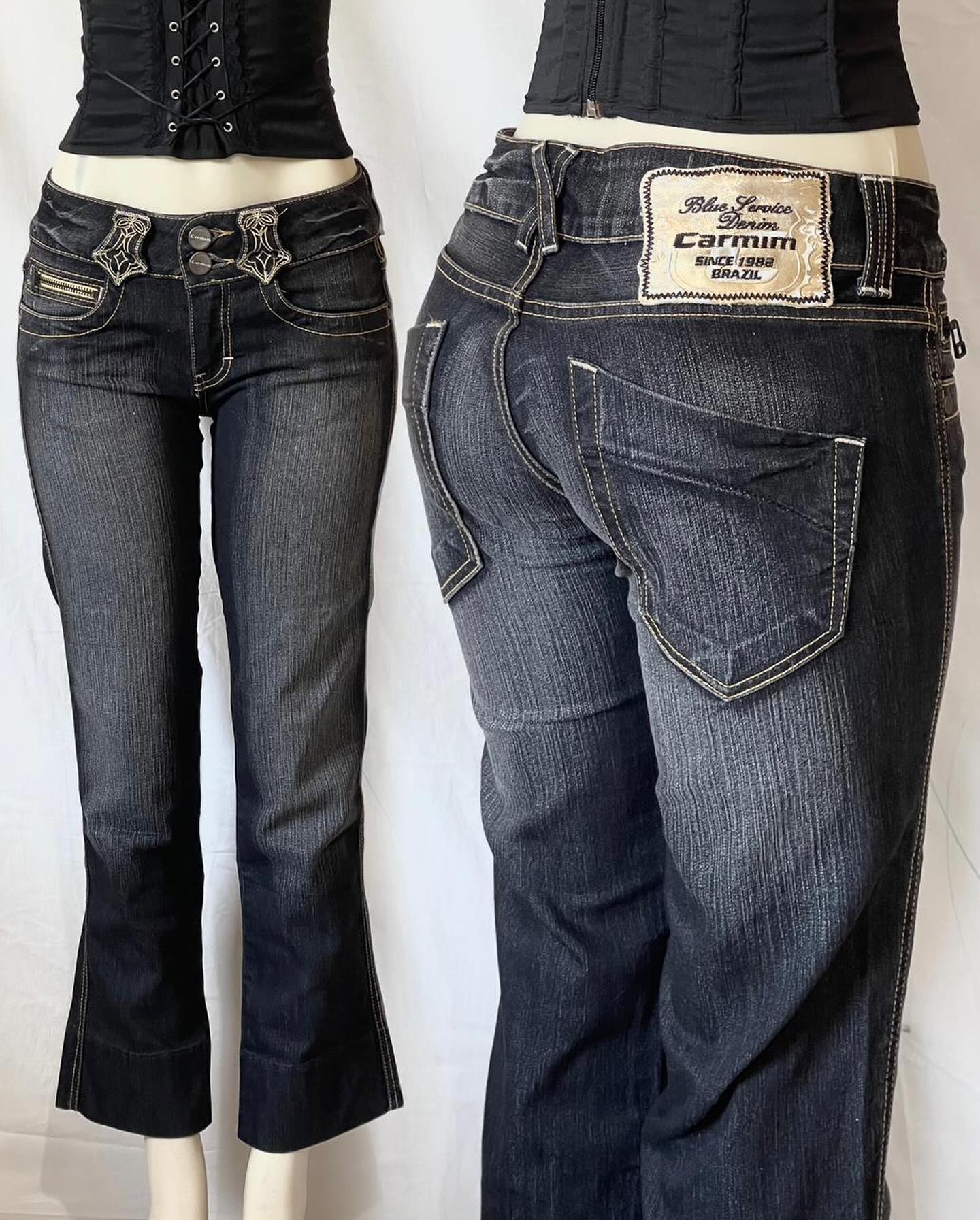 Sassy Rosette Denim