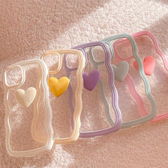 Heart Wavy Frame iPhone Case
