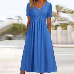 Casual Elegance Midi Dress