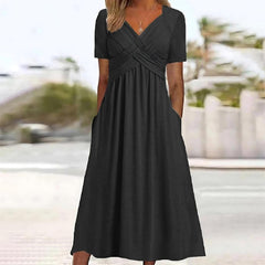Casual Elegance Midi Dress