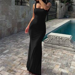 Rachel Black Bodycon Maxi Dress