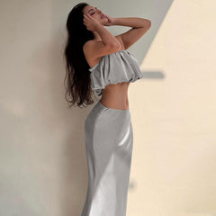 Alia Cutout Bandeau Top & Maxi Skirt Set