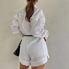 Olivia Tailored Shorts and Shirt Set