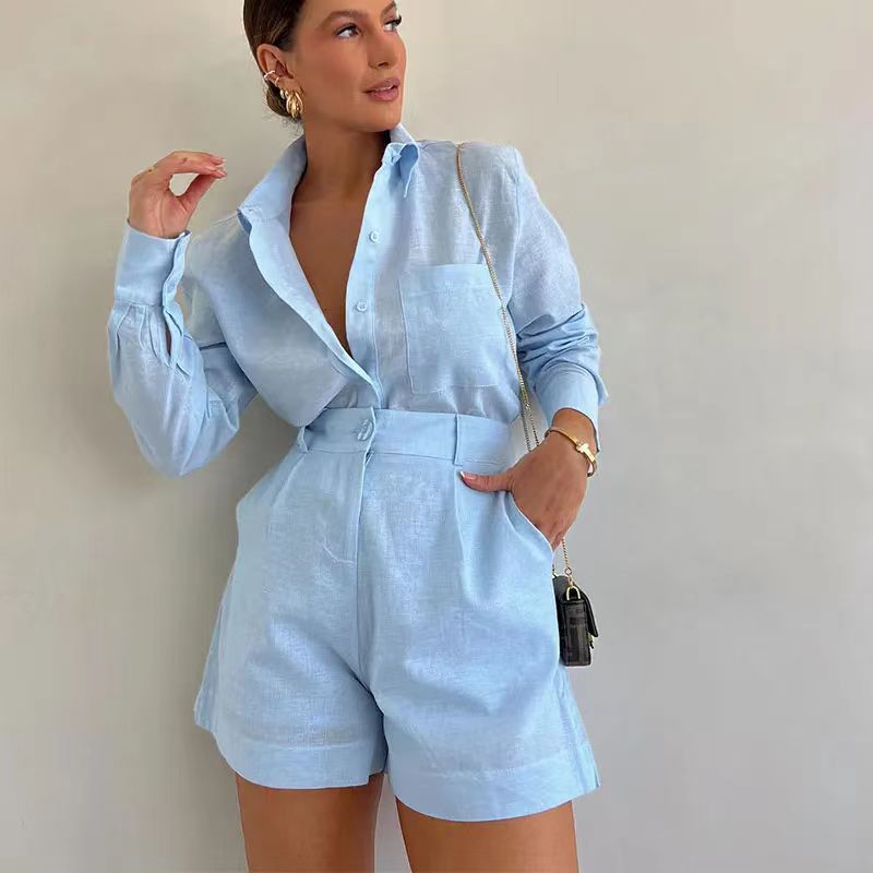 Olivia Tailored Shorts and Shirt Set