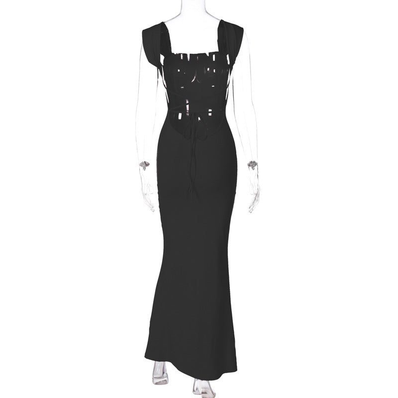 Rachel Black Bodycon Maxi Dress