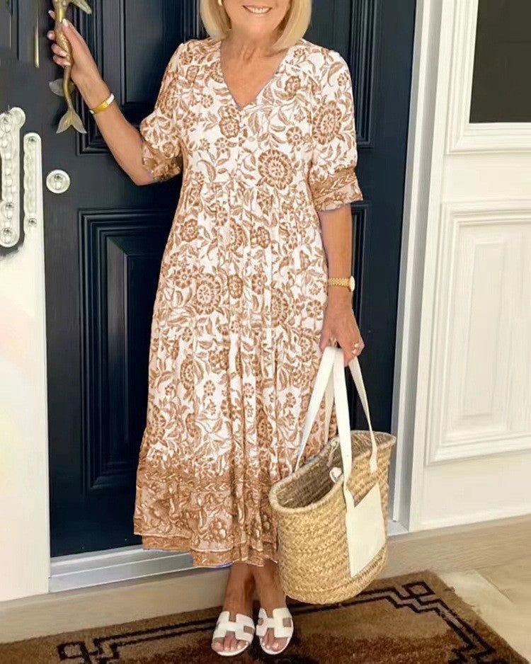 Bohemian Floral Maxi Dress