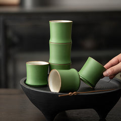 Bamboo Serenity Ceramic Tea Set