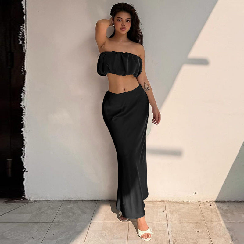 Alia Cutout Bandeau Top & Maxi Skirt Set