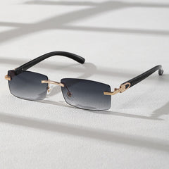 Rimless Retroview Sunglasses