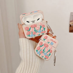 Pink Roses AirPods Case