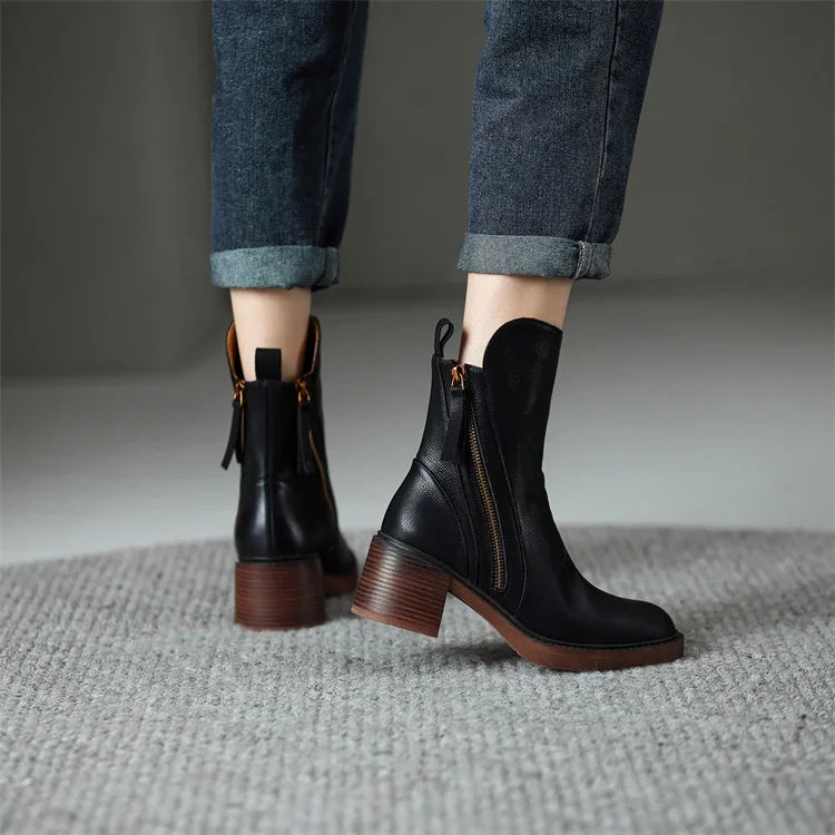 Leather Ankle Boots