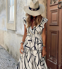 Elegant Printed Dress
