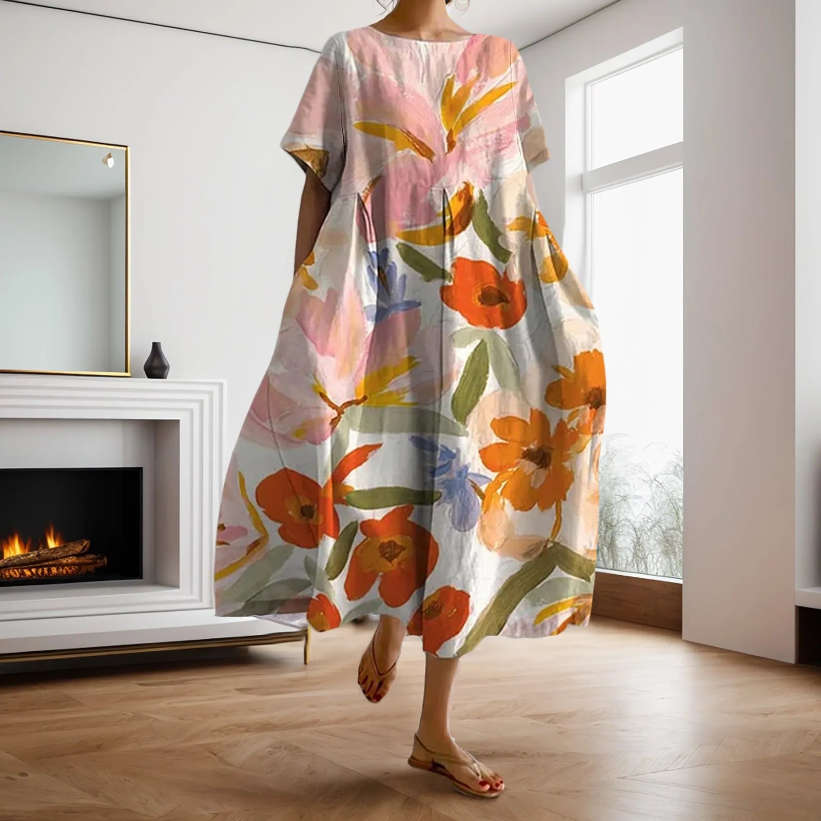 Comfy Floral Dress
