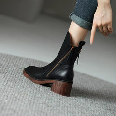 Leather Ankle Boots