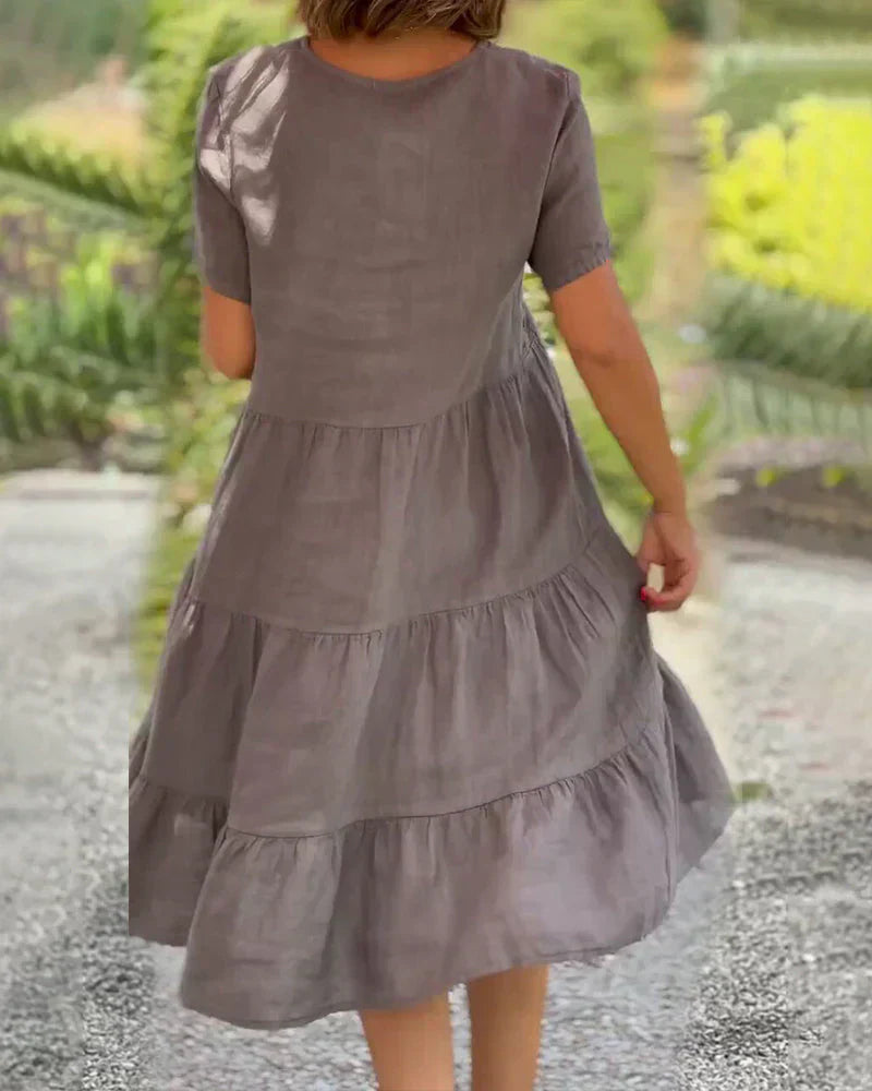 Casual Summer V-neck Dress