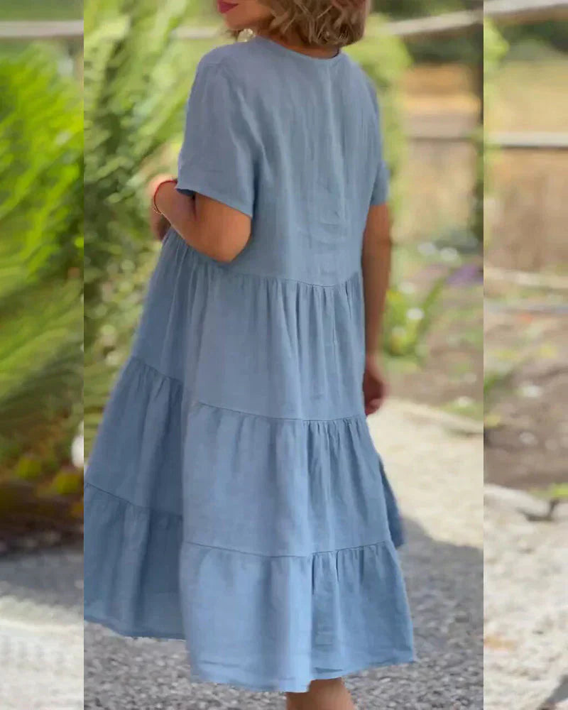 Casual Summer V-neck Dress