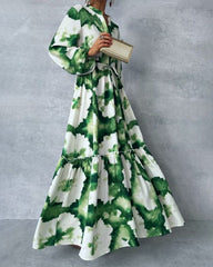 Abstract Maxi Dress