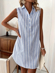 Striped Sleeveless Dress