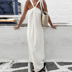 Layla Halterneck Cotton Beach Dress