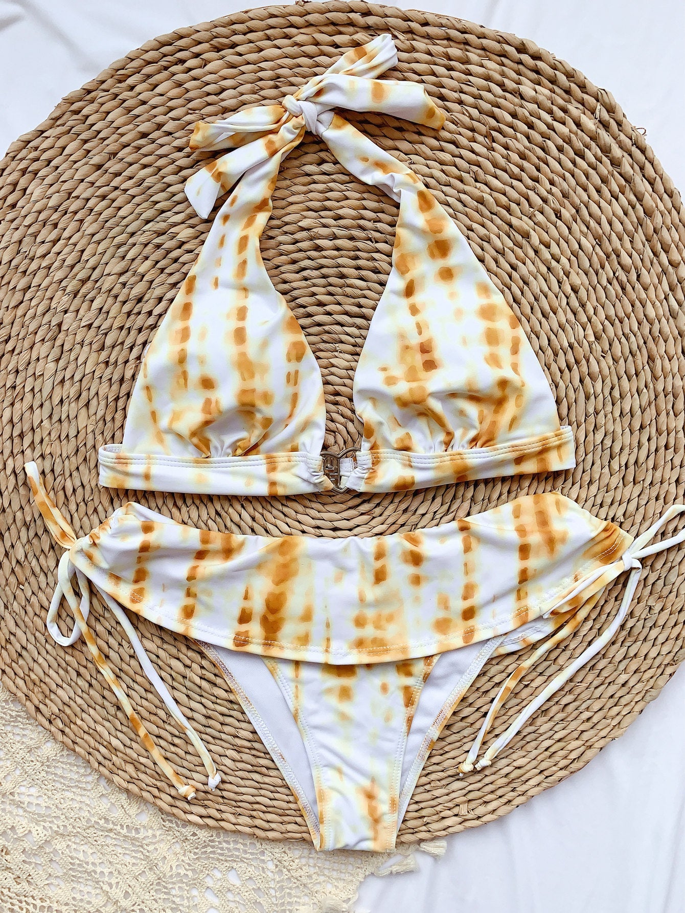 Sophia Tie Dye Bandage Bikini Set