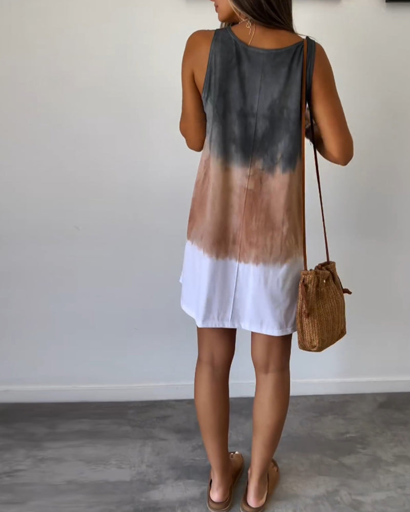 Casual Gradient Dress