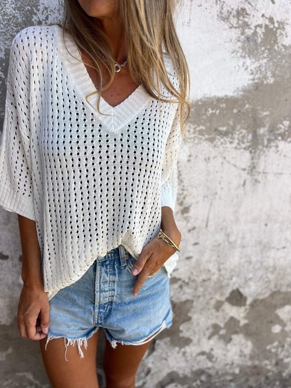 Loose Crochet Beach Top