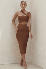 Lucia Bandage Dress with Asymmetrical Neckline