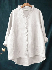 Ruffle V-Neck Shirt