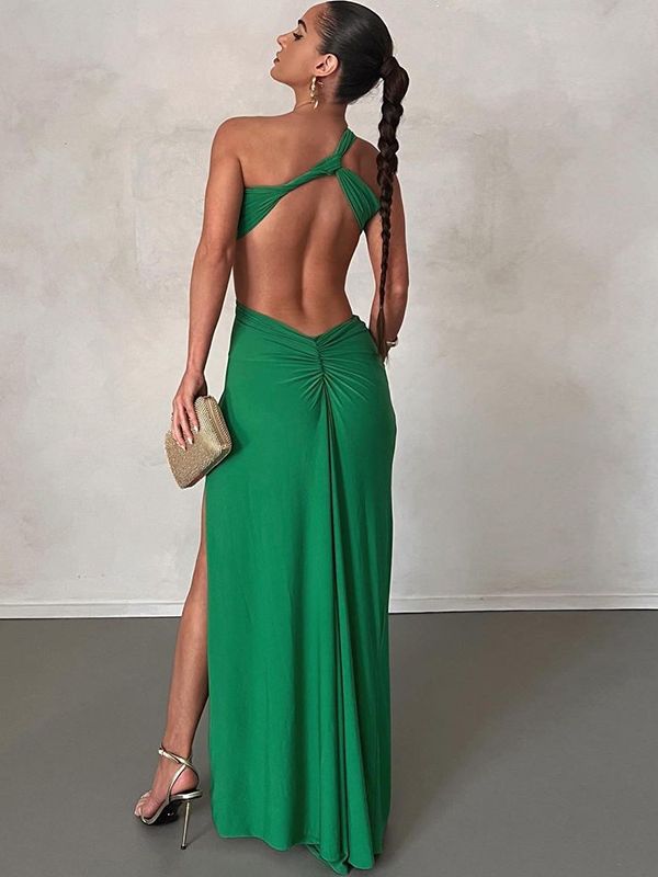 Eve - Sloping Shoulder Evening Gown