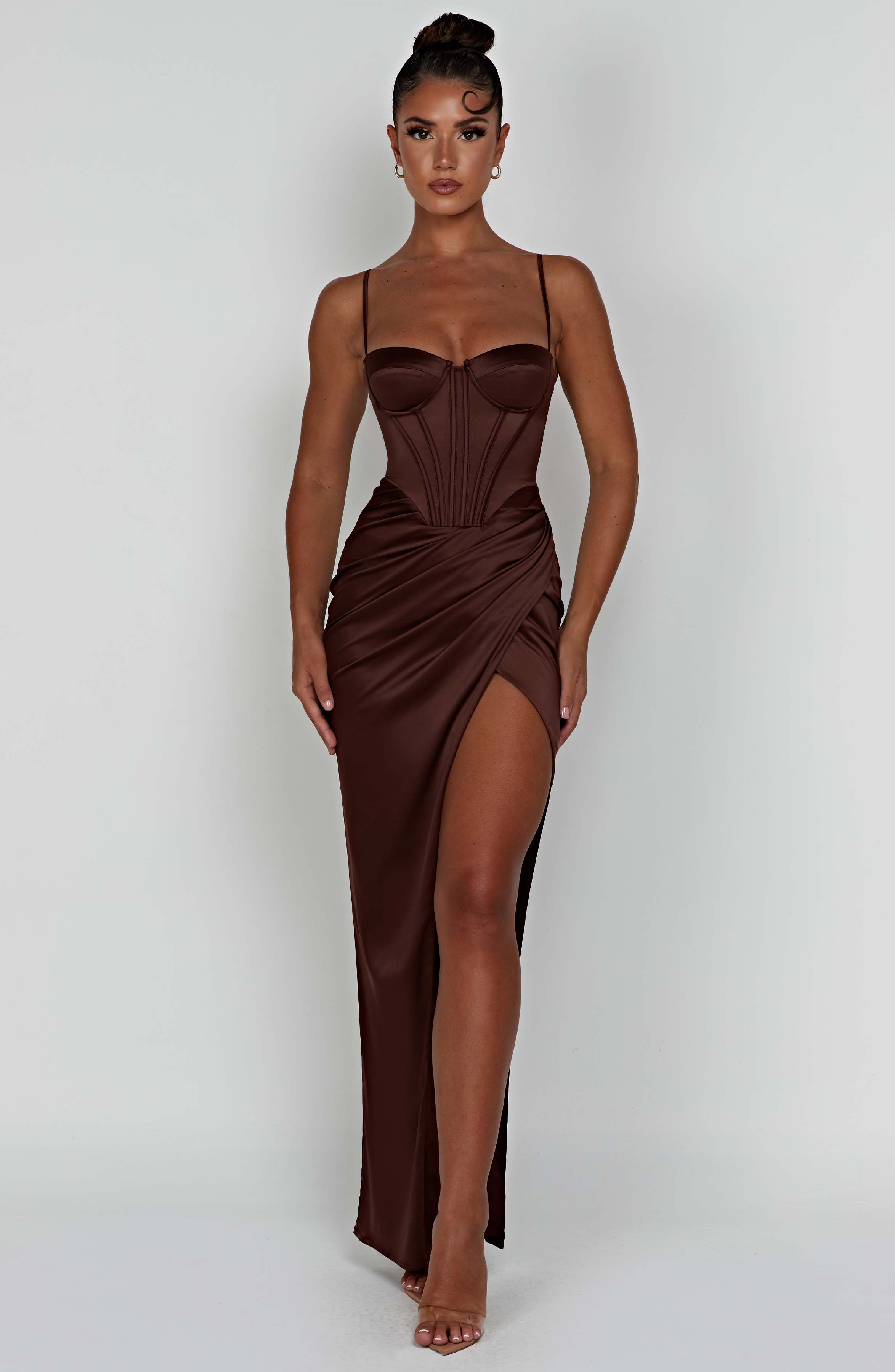 Despina Maxi Dress - Chocolate