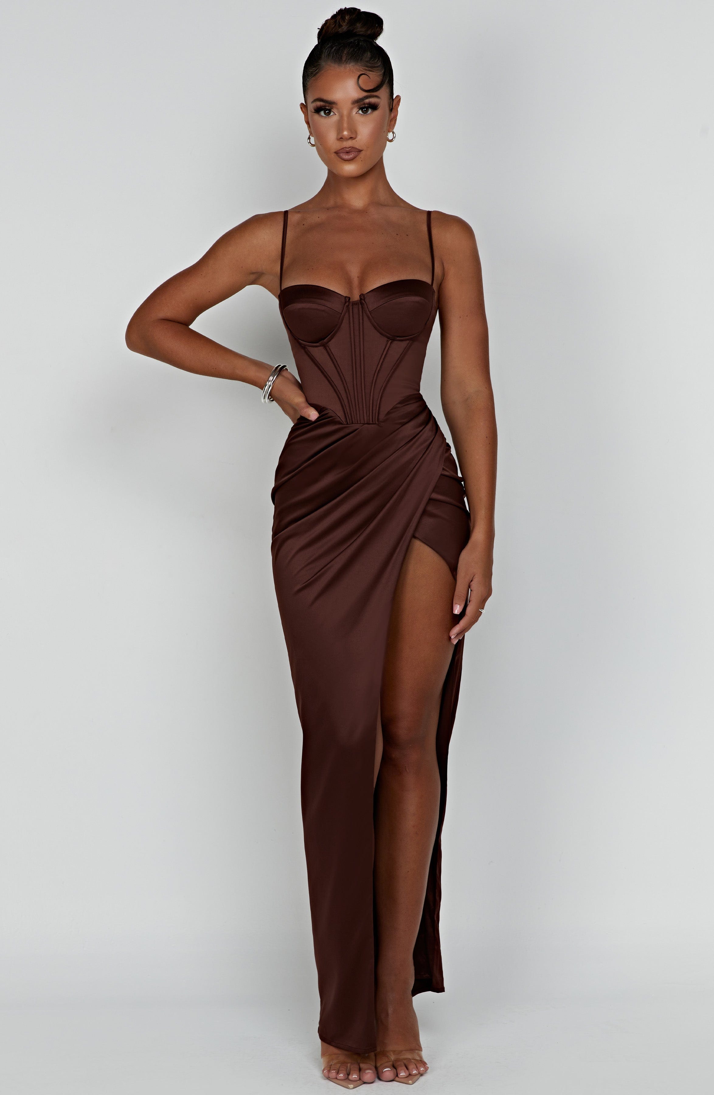 Despina Maxi Dress - Chocolate