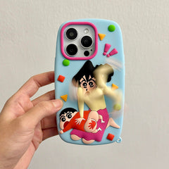 Funny Slap Hands Spin iPhone Case