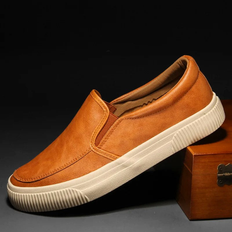 Brookstone Leather Slip-On