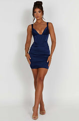 Izabella Minikleid - Marineblau