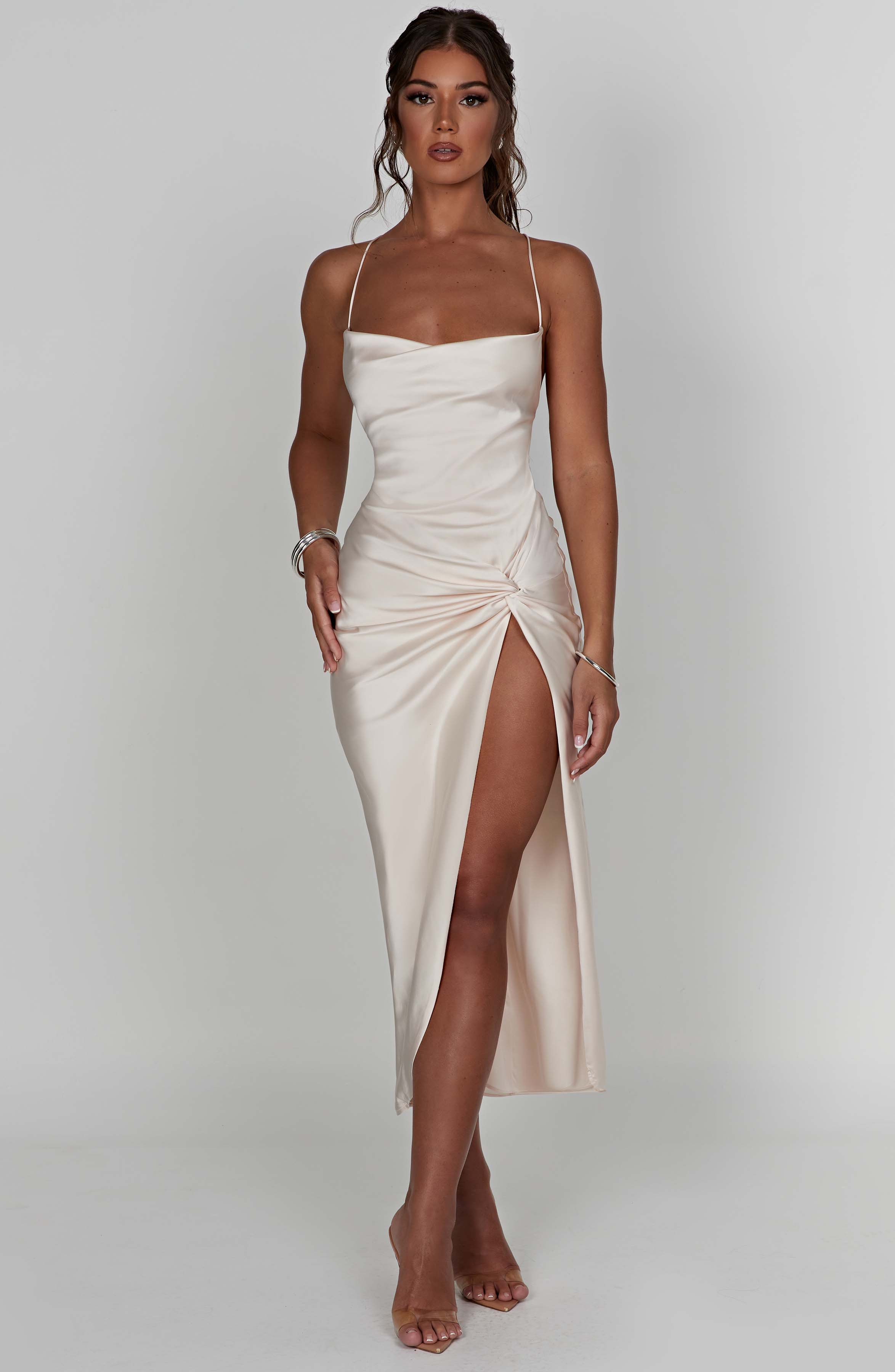 Jaida Midikleid - Elfenbein